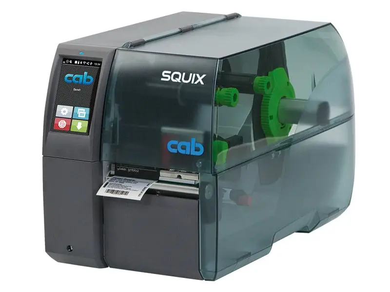 cab SQUIX 4, 600 dpi Etikettendrucker mit linksbündiger Materialführung 5977002