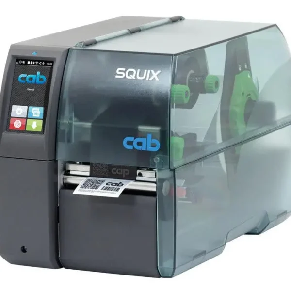 cab SQUIX 4M, 300dpi Etikettendrucker, 5977010 dpi mittig geführt
