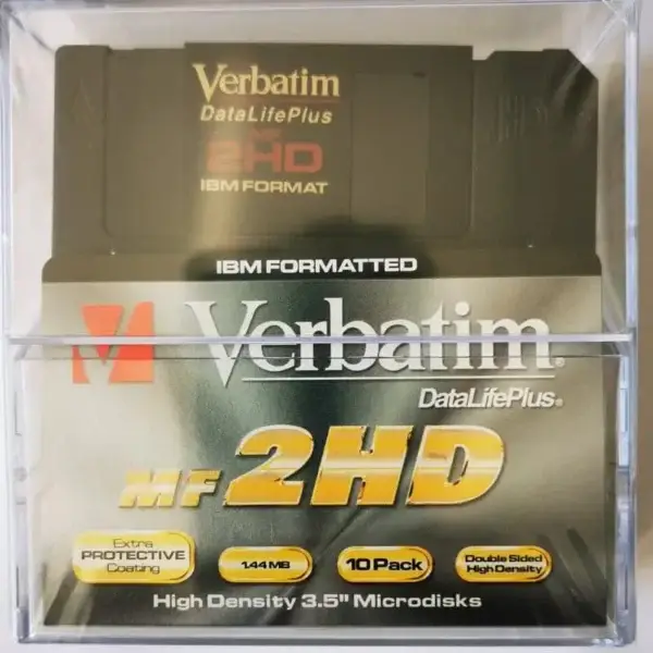 Verbatim DataLifePlus 3,5" 1,44MB MF2HD MS-DOS formatiert